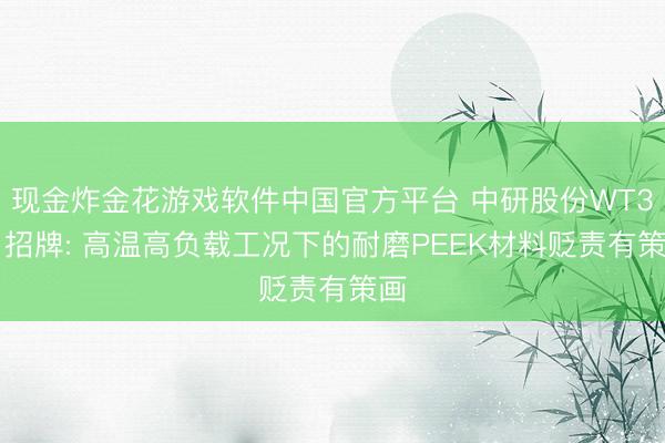 现金炸金花游戏软件中国官方平台 中研股份WT351招牌: 高温高负载工况下的耐磨PEEK材料贬责有策画